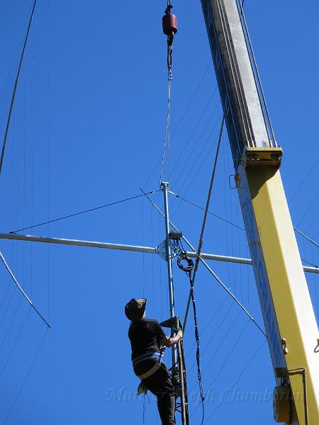 IMG_0671.JPG - Checking things out and getting ready to release the crane hook.